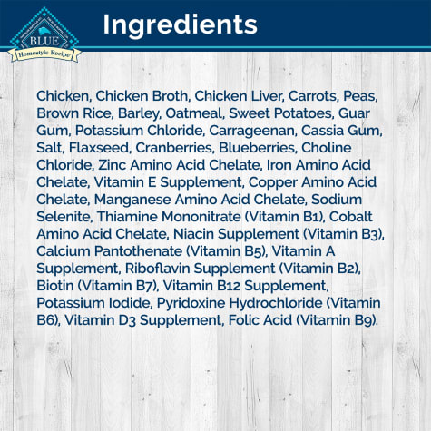 blue buffalo dog food nutrition