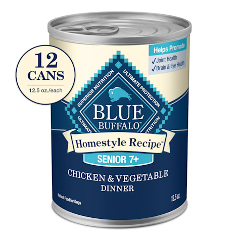 Blue Buffalo Chicken Dinner with Garden Vegetables Homestyle Recipe Senior Wet Dog Food