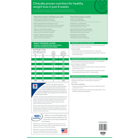 hills prescription diet weight reduction