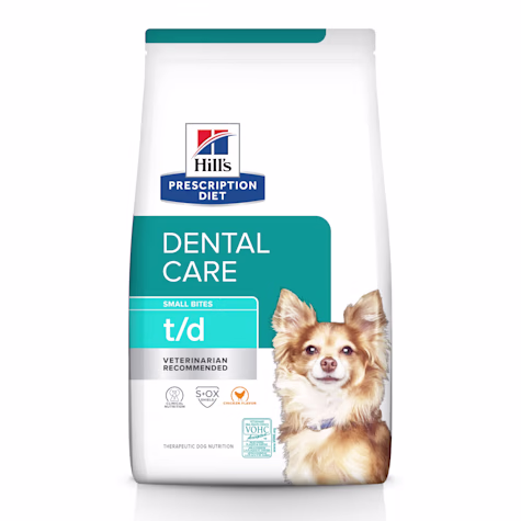 Hill's Prescription Diet t/d Dental Care Small Bites Chicken Flavor Dry Dog Food