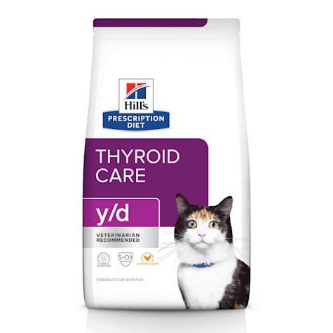 Hill's Prescription Diet y/d Thyroid Care Chicken Flavor Dry Cat Food