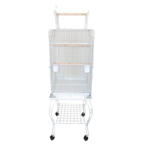 YML Open Top White Bird Cage