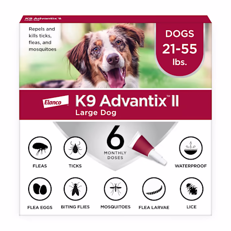 K9 Advantix II Vet-Recommended Flea, Tick & Mosquito Treatment & Prevention for Large Dogs