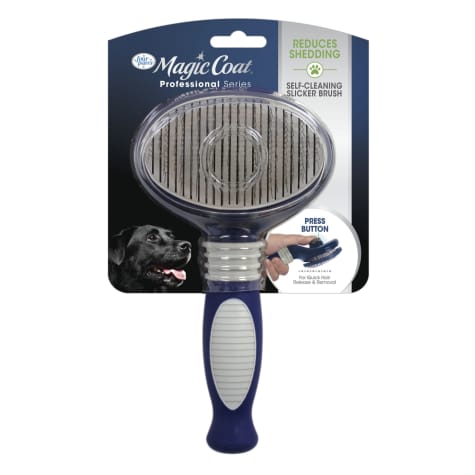 Four Paws Magic Coat Self Cleaning Slicker Dog Brush