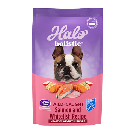 Halo Holistic Complete Digestive Health Wild-caught Salmon and Whitefish Recipe Small Breed Dry Dog Food