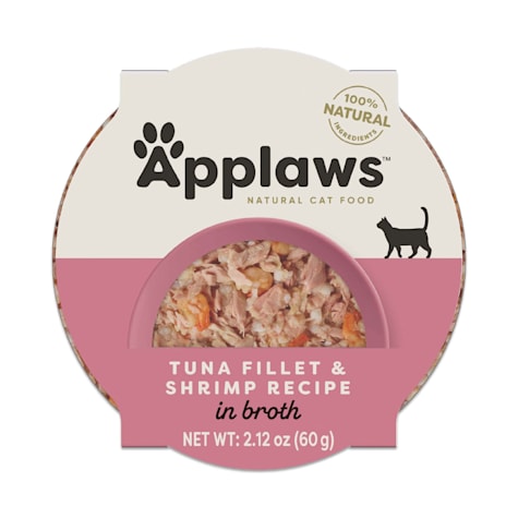 Applaws Natural Tuna Fillet with Prawn in Broth Wet Cat Food