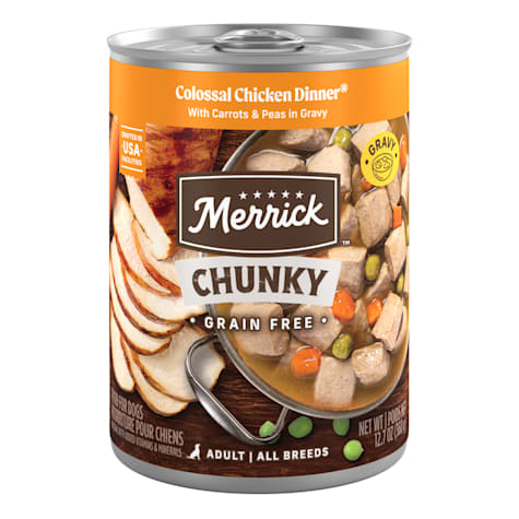 Merrick Grain Free Chuncky Colossal Chicken Dinner Canned Dog Food