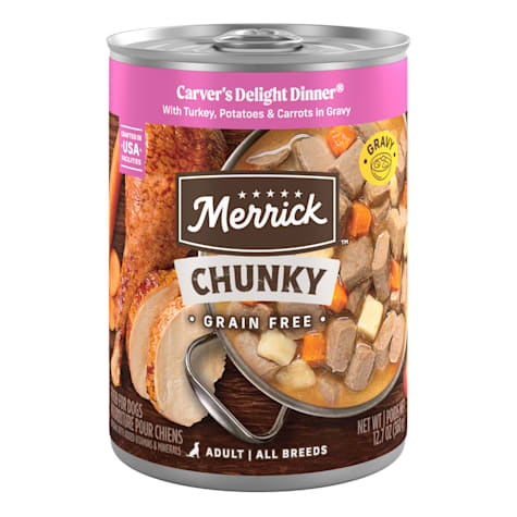 Merrick Grain Free Chunky Carver's Delight Dinner Canned Dog Food