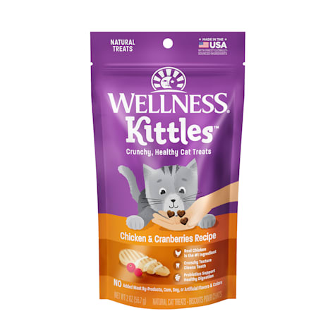 Wellness Kittles Crunchy Natural Grain Free Chicken & Cranberry Cat Treats