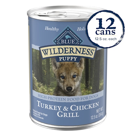 Blue Buffalo Wilderness Turkey & Chicken Wet Food for Puppies