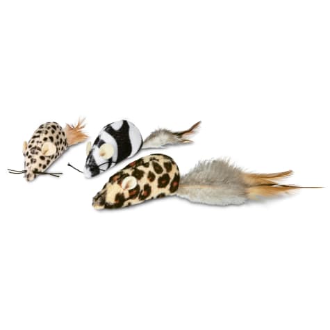 Leaps & Bounds Safari Mice Cat Toys with Catnip