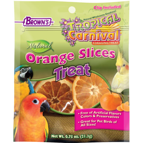 Brown's Tropical Carnival Orange Slices Bird Treats
