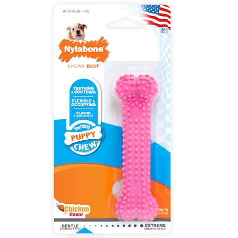 Nylabone Pink Dental Puppy Bone Chew