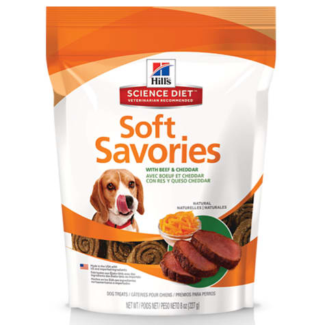 Hill's Natural Soft Savory Dog Treats with Beef & Cheddar