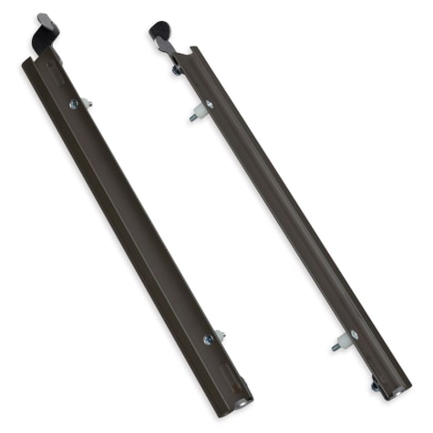 Plexidor Extra Large Sliding Tracks with Flip Lock for Pet Doors in Bronze
