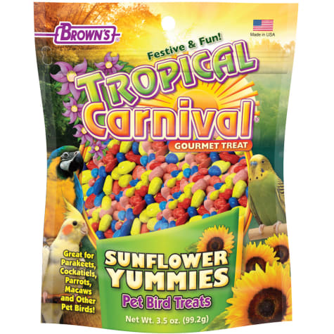 Brown's Tropical Carnival Sunflower Yummies Bird Treats