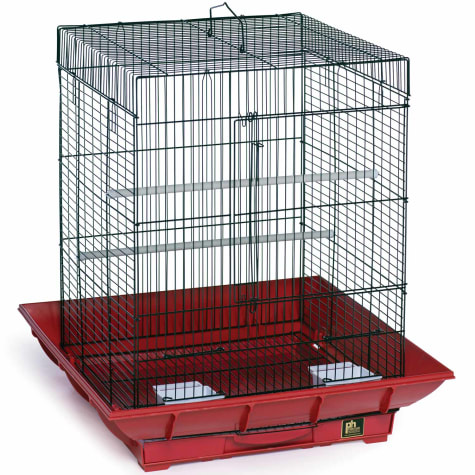 Prevue Pet Products Clean Life Series Bird Cage in Red & Black