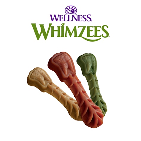 Whimzees Small Brushzees Natural Daily Dental Long Lasting Dog Treats