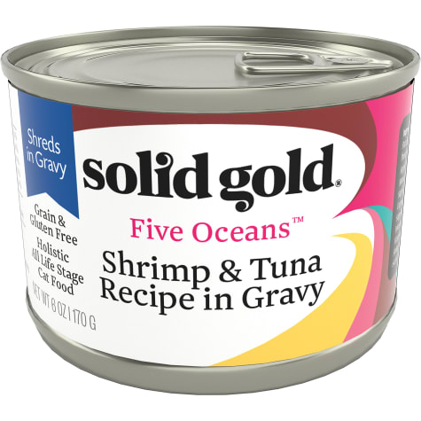 Solid Gold Five Oceans Shrimp & Tuna Grain Free Canned Cat Food