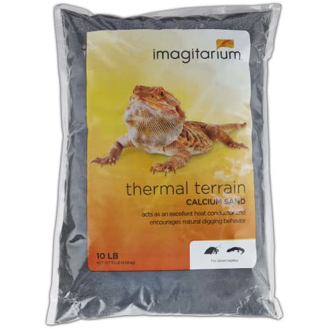 Imagitarium Black Calcium Reptile Sand