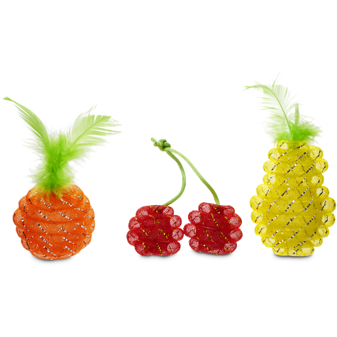 Leaps & Bounds Mesh Fruit Cat Toy in Assorted Styles
