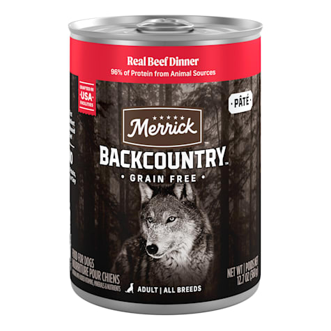 Merrick Backcountry Grain Free Real Beef Dinner Wet Dog Food