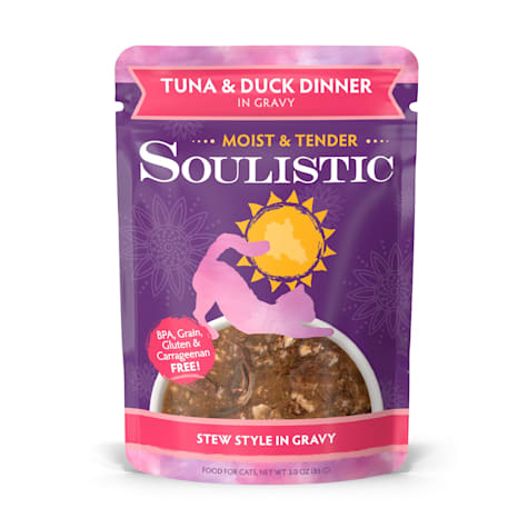 Soulistic Moist & Tender Tuna & Duck Dinner in Gravy Wet Cat Food