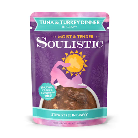 Soulistic Moist & Tender Tuna & Turkey Dinner in Gravy Wet Cat Food