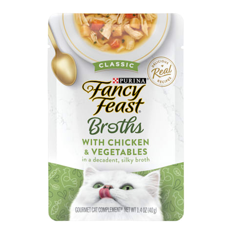 Fancy Feast Lickable Classic With Chicken and Vegetables Broth Wet Cat Food Topper