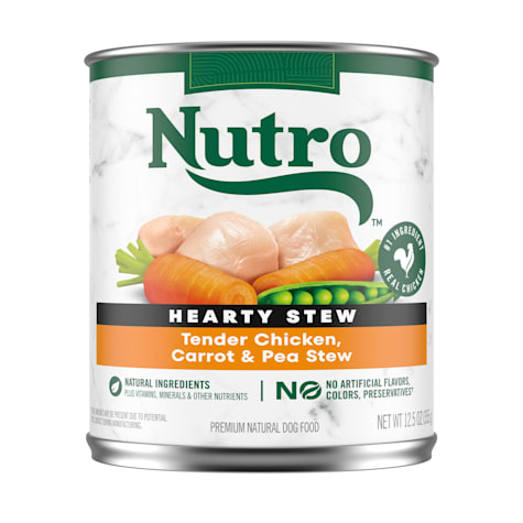 Nutro Cuts in Gravy Tender Chicken, Carrot & Pea Hearty Stew Adult Canned Wet Dog Food