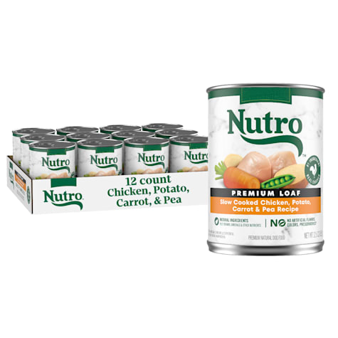 Nutro Premium Loaf Adult Natural Grain Free Slow Cooked Chicken, Potato, Carrot & Pea Recipe Wet Dog Food