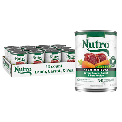 Nutro Premium Loaf Adult Natural Grain Free Savory Lamb, Carrot & Pea Recipe Wet Dog Food