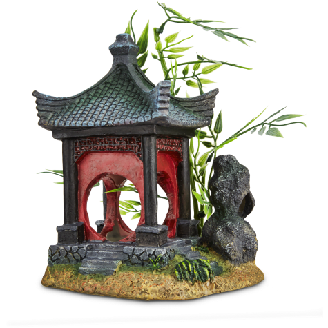 Imagitarium Asian Gazebo with Bamboo Ornament