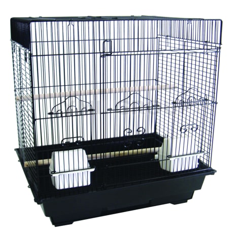 YML Square Top Black Bird Cage