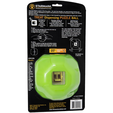 starmark treat dispensing puzzle ball