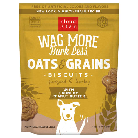Cloud Star Wag More Bark Less Oven Baked Peanut Butter Dog Treats