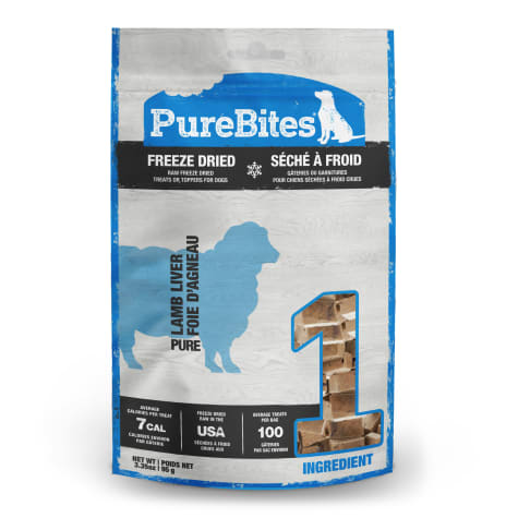 PureBites Lamb Liver Freeze Dried Dog Treats