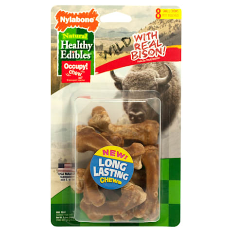 Nylabone Healthy Edibles Bison Flavored Dog Bone Chews