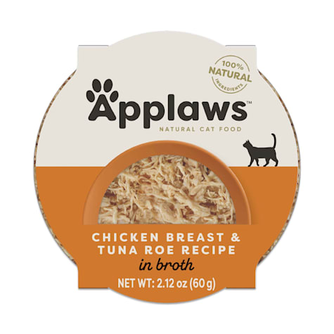Applaws Natural Chicken Breast with Tuna Roe in Broth Wet Cat Food