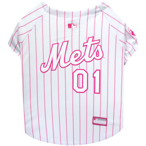 Pets First Pink New York Mets Jersey, X 
