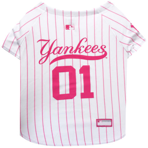 pink yankees jersey