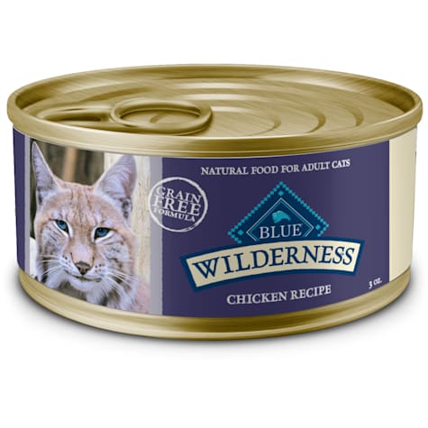 Blue Buffalo Wilderness High-Protein, Grain-Free Natural Chicken Pate Wet Food for Adult Cats