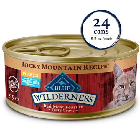 Blue Buffalo Wilderness Red Meat in Gravy Adult Flaked Wet Cat Food