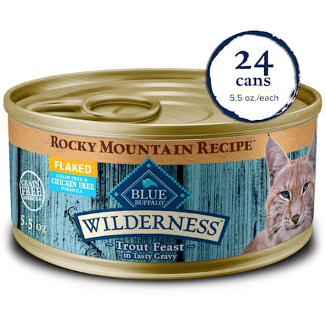 Blue Buffalo Wilderness Trout Rocky Mountain Recipe Adult Cat Wet Food