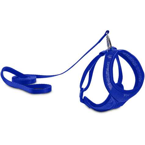 Good2Go Blue Mesh Cat Harness & Leash Set