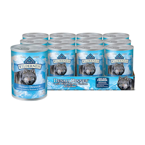 Blue Buffalo Wilderness Grain-Free Salmon Venison & Halibut Wet Dog Food