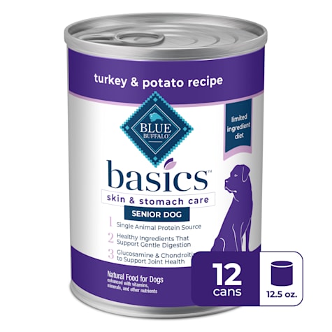 Blue Buffalo Basics Grain-Free, Turkey, Senior Wet Dog Food