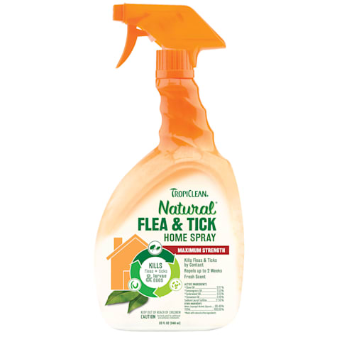 Tropiclean Natural  Flea  Tick Home Spray 32 fl oz Petco