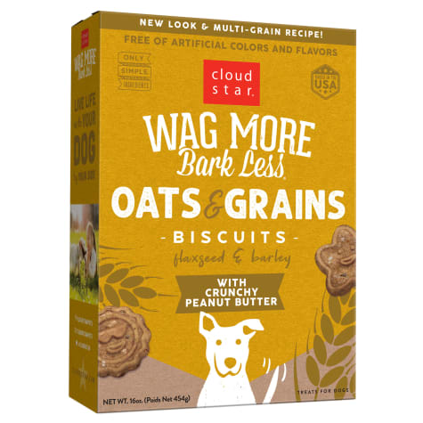 Cloud Star Wag More Bark Less Oven Baked Crunchy Peanut Butter Dog Treats