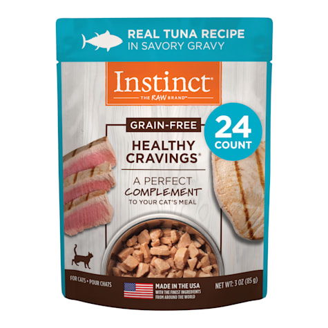 Instinct Healthy Cravings Grain Free Real Tuna Recipe Natural Wet Cat Food Topper